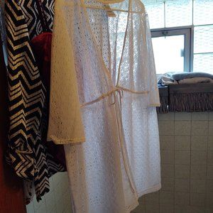 Plus Size White Beach Coverup